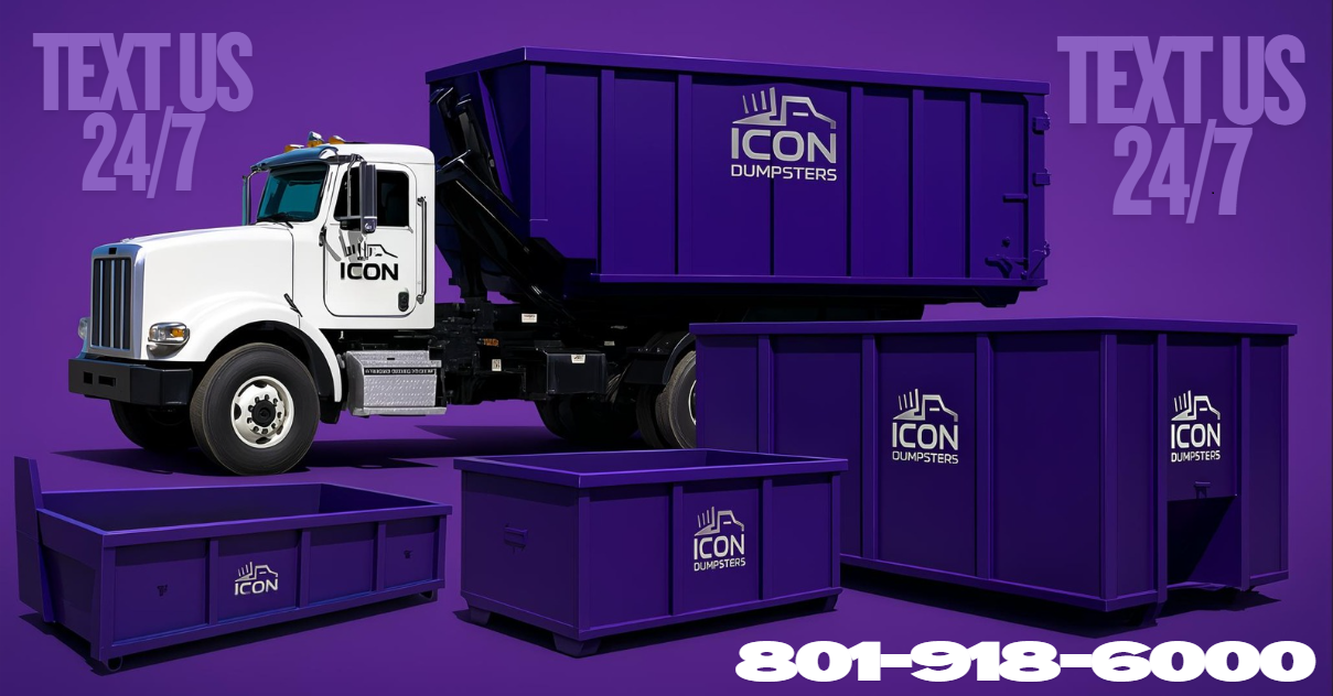 Icon Dumpsters truck and roll-off dumpster - dumpster rental Utah, roll-off dumpster, dumpster rental near me